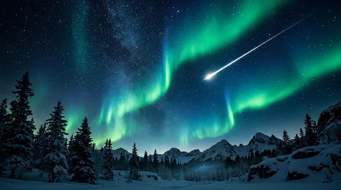 Christmas Aurora Sky Night