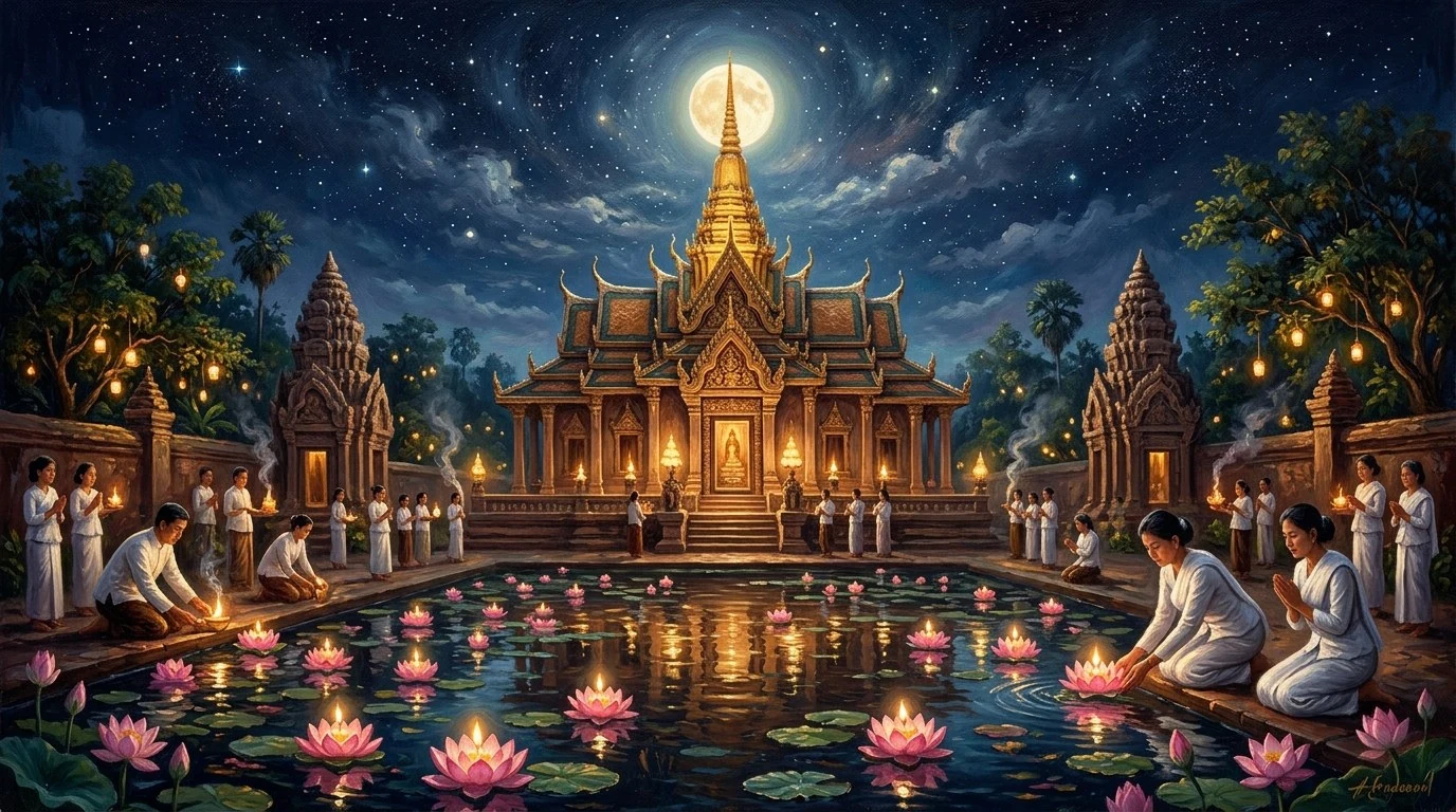 Pchum Ben Moonlight Lotus